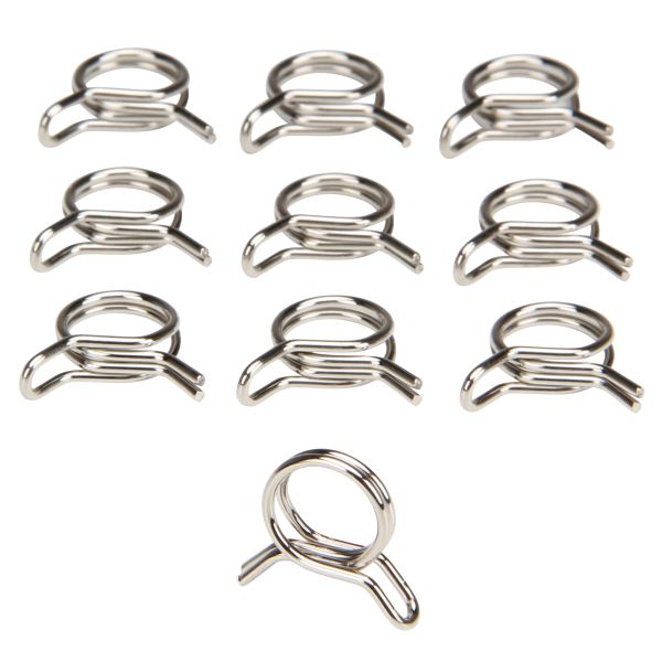 10x Schlauchklammer Klammer 8mm Benzinschlauch für Moped Mofa Roller Hercules Kreidler Zündapp Puch (164921)