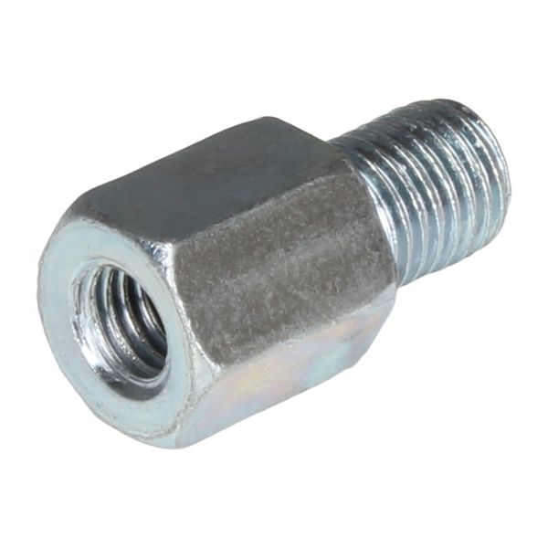 Spiegeladapter silber (Spiegel: M8 Rechtsgewinde / Lenker: M10 Rechtsgewinde) (110681)