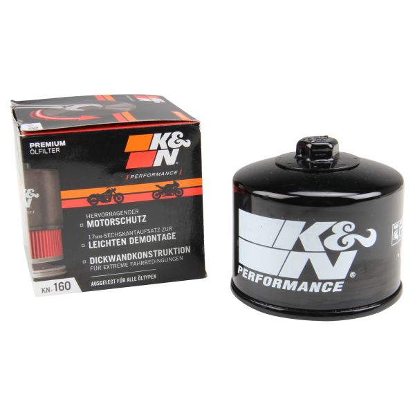 K&N Premium Ölfilter KN-160 – Spin-On für BMW Motorrad (109527)