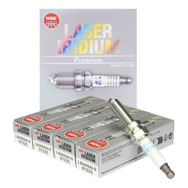 4x Zündkerze LMAR9AI-8 NGK SAE fest IRIDIUM 97225 (9439744)