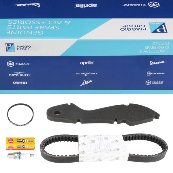 Inspektions Kit Keilriemen Zündkerze Filter Keilriemen für Piaggio SKR TPH 125 (104923)