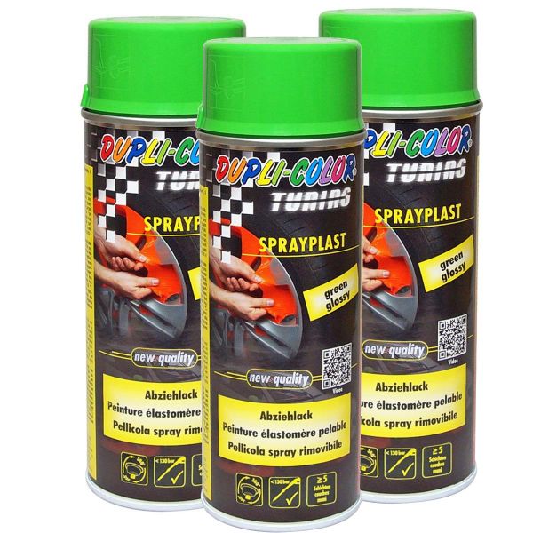 Duplicolor Sprayplast - Sprühfolie grün seidenglanz 3x 400 ml. (DU3880713_24050313485089)