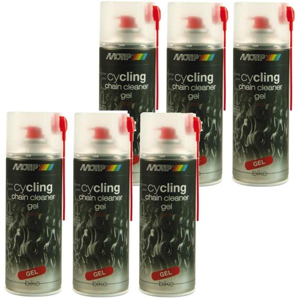 Motip MoTip Fahrrad Kettenreinigungsgel Spray 6x 400 ml. (MO0002756_23052411284946)