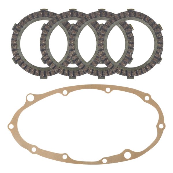 Kupplungslamellen Set + Kupplungsdeckeldichtung für Zündapp C ZD CS Hai ZX ZL ZS GTS KS R RS 50 (129103)
