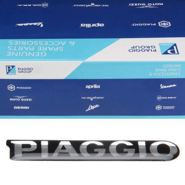 Schriftzug Dekor Schild Emblem 'Piaggio' für Piaggio Zip 50 100 125 (620944)