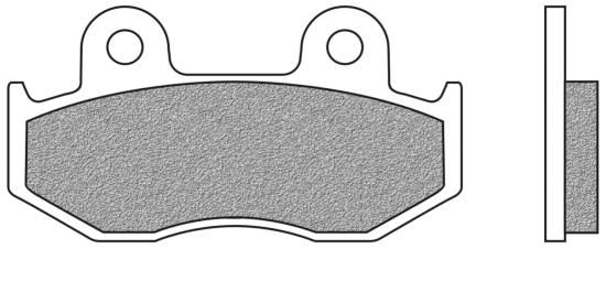 Bremsbeläge vorne organische Version Typ FD.0304 für Honda CH 125, NES 125, 150 @, NH 100 Lead, Psi, (700304)