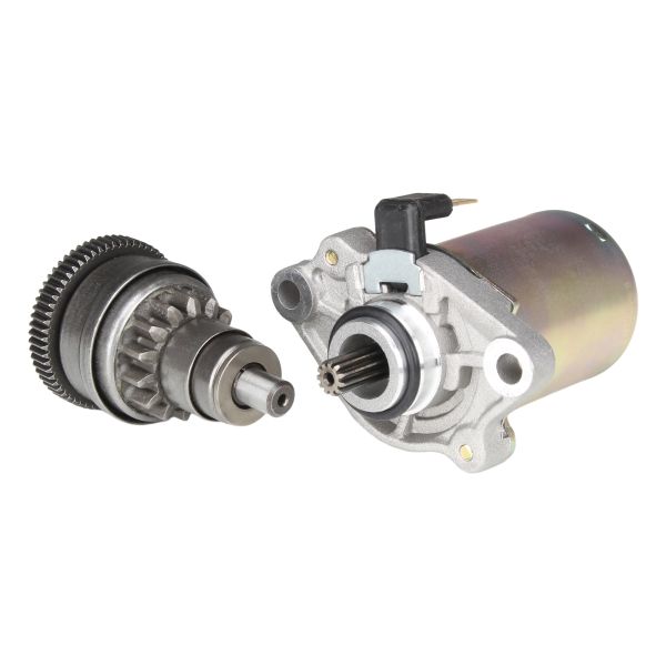 Anlasser + Anlasserfreilauf (14/64Z) für Peugeot Speedfight 1 2 / Ludix / Vivacity / Kisbee / Buxy / Elyseo 50 (166181)