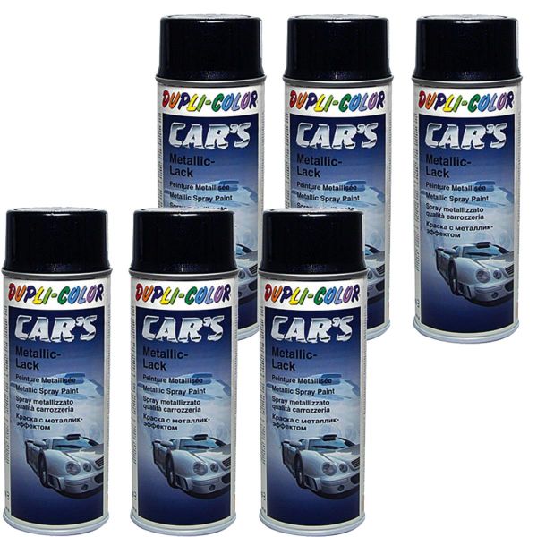 Duplicolor Car's Metallic-Lack Schwarz 6x 400 ml. (DU7068756_24041610250103)