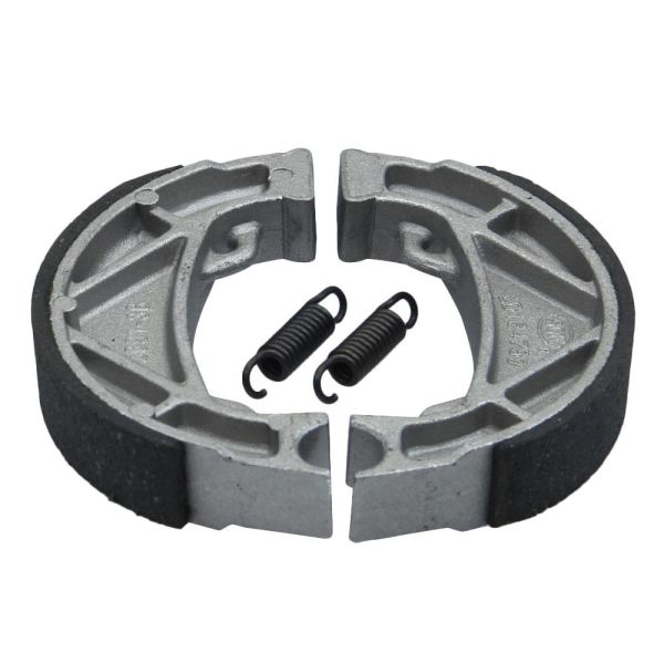 Bremsbacken Satz 120x20mm vorne/hinten (Leleu) für Puch Monza 4 S C SL XL / 6 S / X50-4 / Cobra 50 80 (mit Federn) (186523)