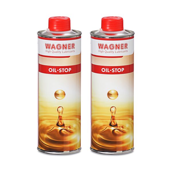 Wagner Oil-Stop 2x 500 ml – Motorölzusatz zur Regenerierung undichter Dichtungen für Motor, Getriebe & Hydraulik (20000285002)