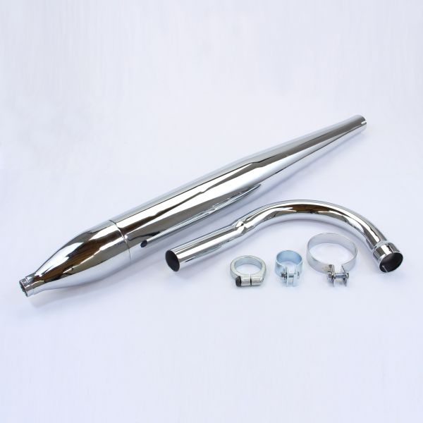 Auspuff + Krümmer SET für Zündapp KS 50 Sport / KS 50 / KS 50 Super Sport Typ 517-06 517-20 (168598)