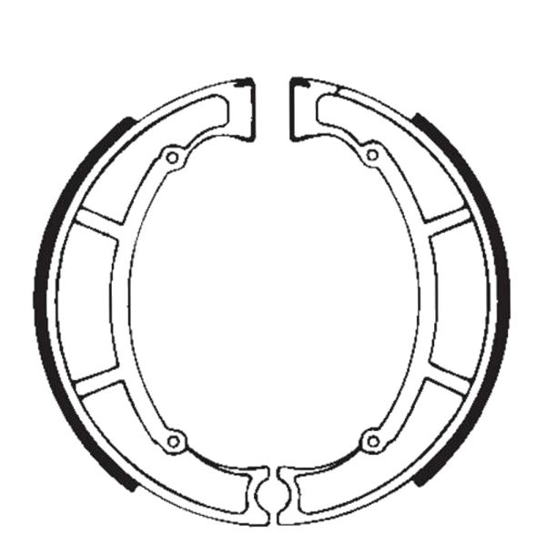 Bremsbacken für Trommelbremse EBC mit Federn Typ 822G Grooved (681070)