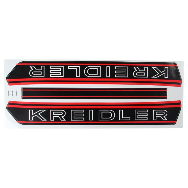 Aufkleber Tankaufkleber schwarz rot "Kreidler" für Kreidler Moped Mofa Mokick (110442)