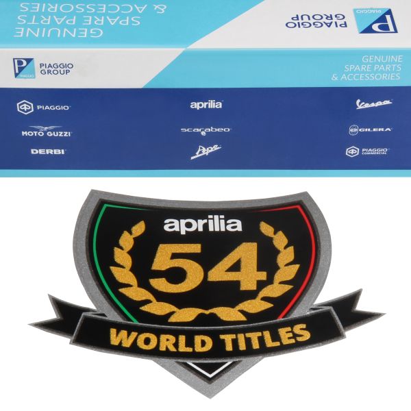 Aufkleber Dekor "54 World Titles" 2H000874 für Aprilia Dorsoduro 900 / RS 125 / RS4 Shiver Tuono 1000 1100 (2H000874)