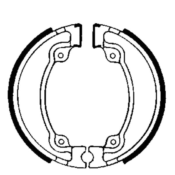 Bremsbacken für Trommelbremse EBC mit Federn Typ H318 (681026)