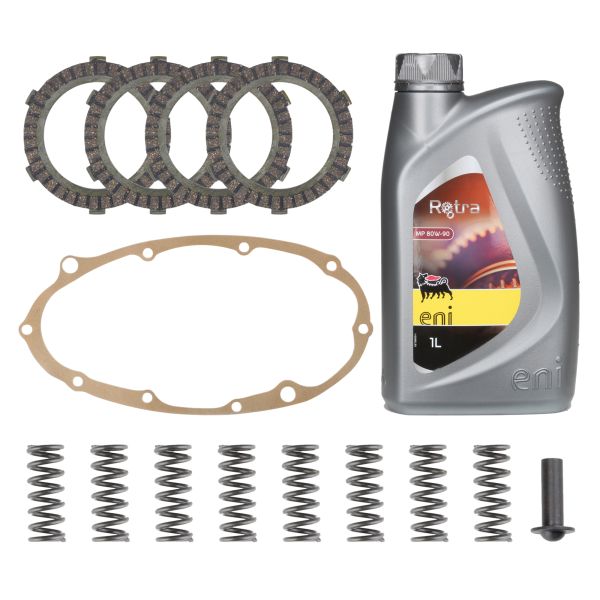 Kupplungslamellen + Kupplungsfedern + Dichtung + Öl + Druckstift für Zündapp GTS KS CS 50 Typ 540 – Citomerx (108792)
