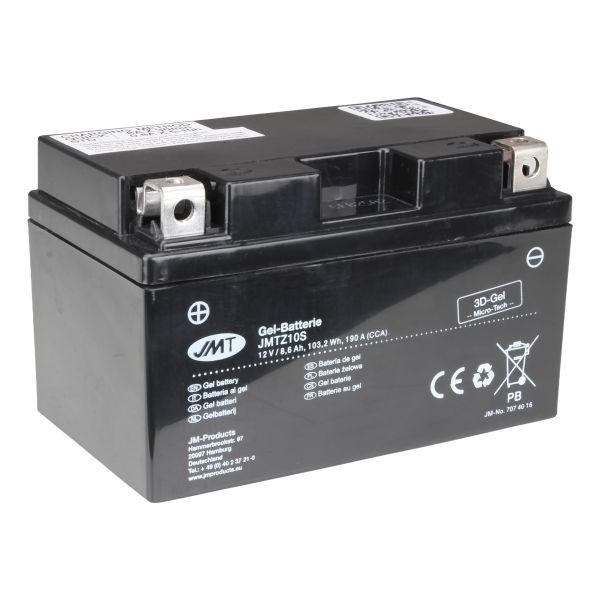 JMT Gel Batterie Motorrad YTZ10S wartungsfrei (927814)