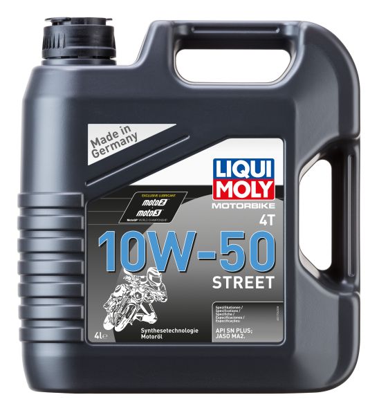 Liqui Moly Motorbike 4T 10W-50 Street 4 L - das ideale Motoröl für Ihr Motorrad (LM21726)