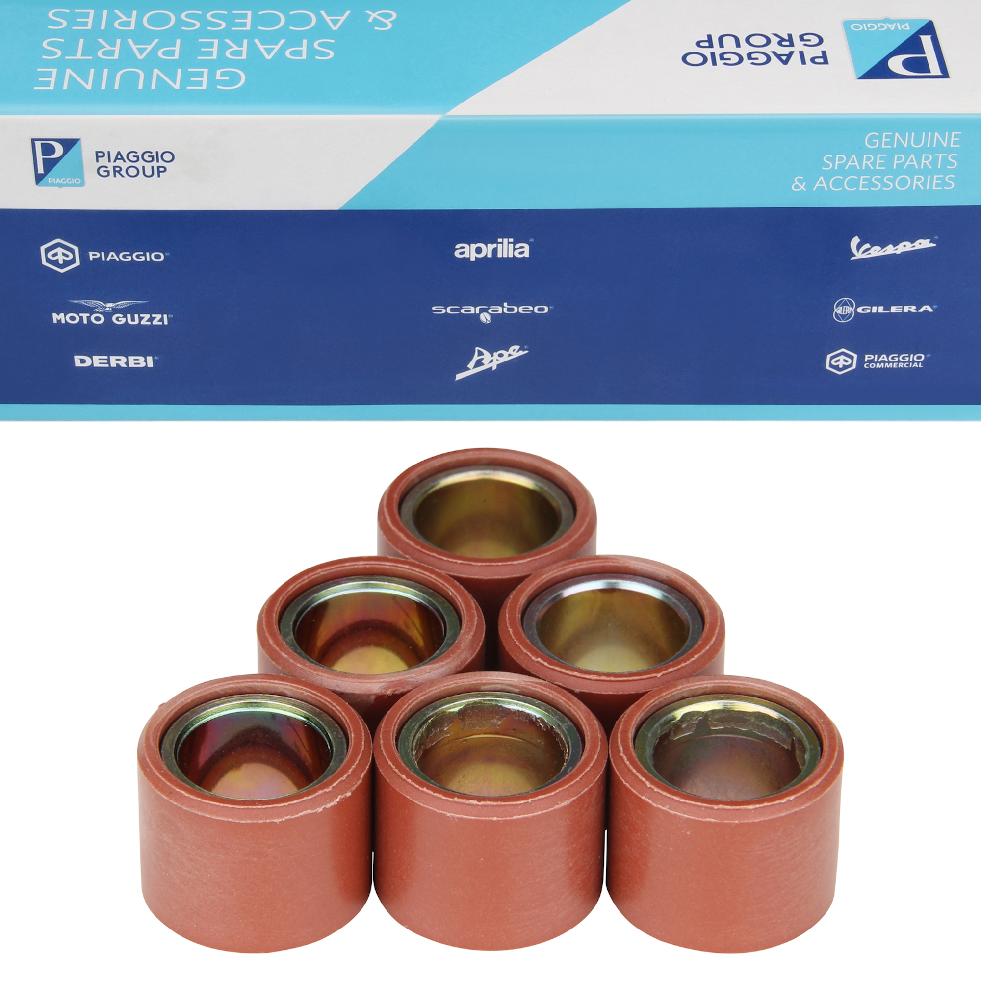 thumbnail image 2 of Genuine Piaggio Transmission Belt & Original Drive Rollers For Vespa LX 125 (2006) 2 of 3
