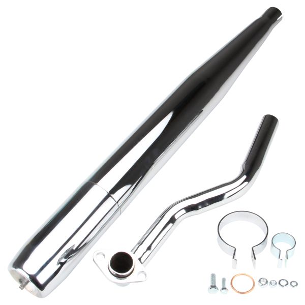 Auspuff + P3 Krümmer SET linksabgehend Flansch 28mm Hercules Prima M (166548)