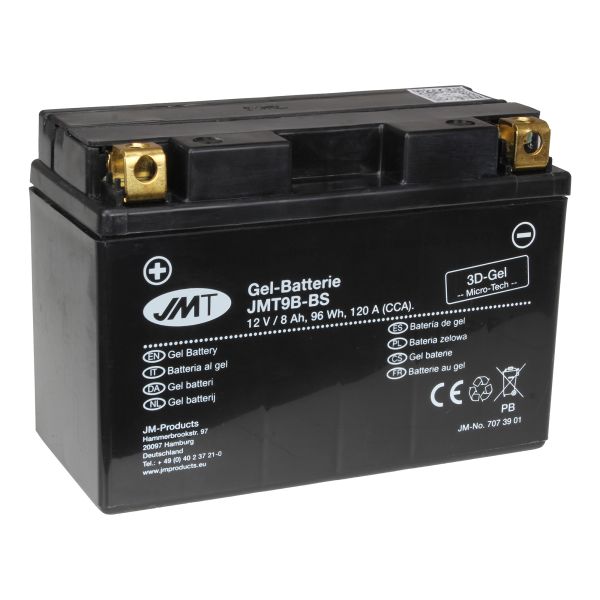 JMT Gel Batterie YT9B-BS JMT9B-4 wartungsfrei mit Pfand (113887)