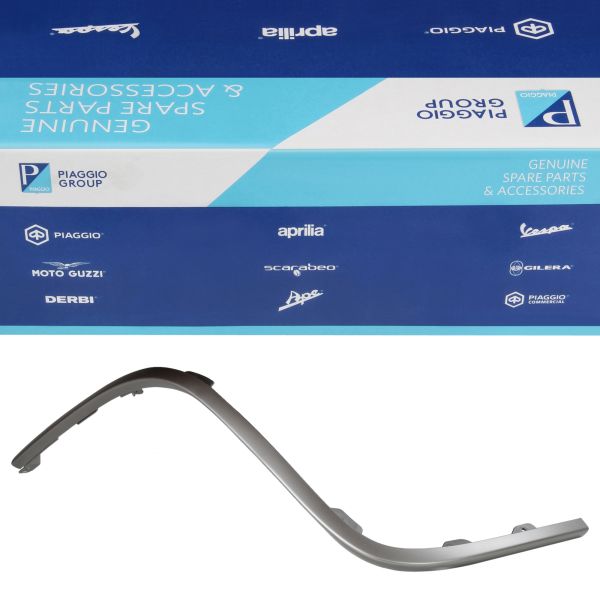 Zierleiste Schlitzrohr links Original für Piaggio Vespa GTS Super Tech 125 300 (1B009644000G24)