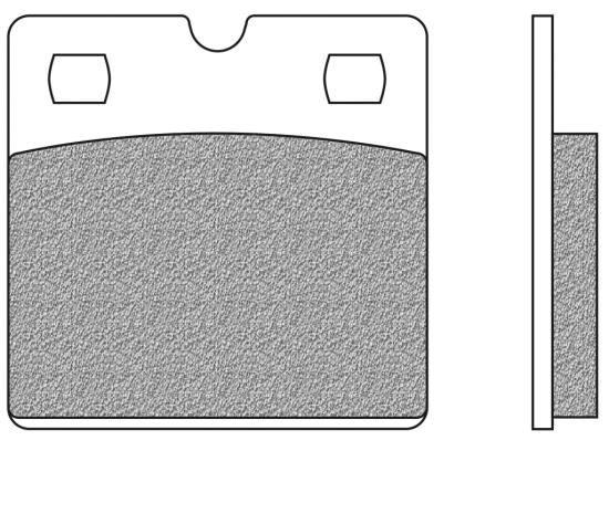 Bremsbeläge vorne organische Version Typ FD.0044 für BMW R 100 GS, R 65, R 80, Aprilia ST STX 125 (700044)
