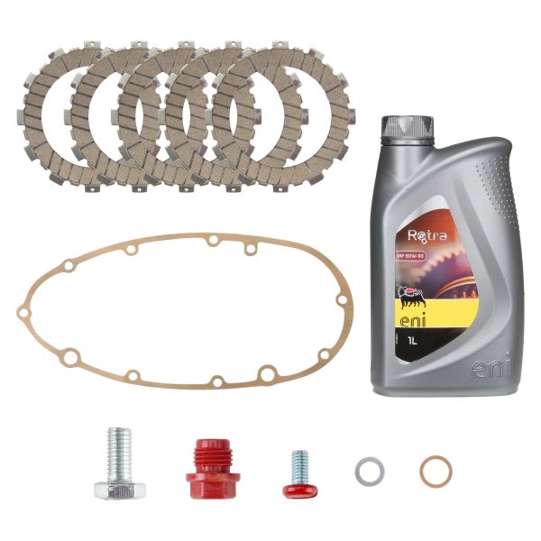 Ölschrauben + Dichtung + Öl SAE80 + Kupplungslamellen für Zündapp KS 125 175 Typ 521 - Citomerx (108835)