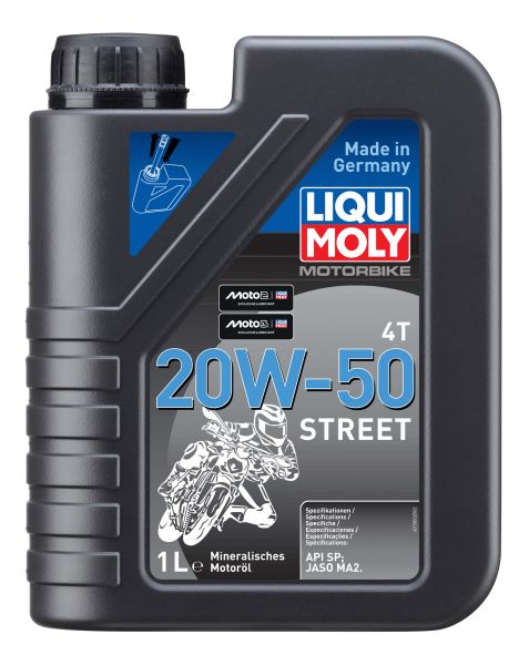 Liqui Moly Motorbike 4T 20W-50 Street 1 L - Hochleistungsmotoröl für Motorräder (LM1500)
