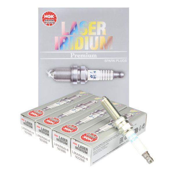 4x Zündkerze NGK LMAR8AI-8, 92288, Iridium (9436024)