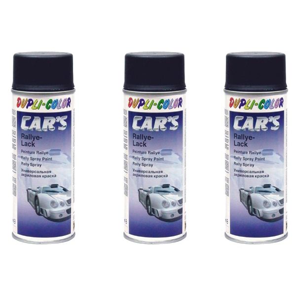 Duplicolor Car's Rallye Lack Lackspray schwarz matt 3x 400 ml. (DU3858723_23062711582247)