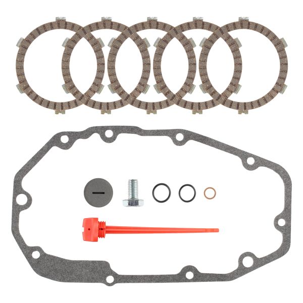 Ölschrauben + Kupplungsdeckeldichtung + Lamellen für Zündapp KS 80 WK Touring Super Typ 530 537 / K SX 80 Typ 540 (108823)