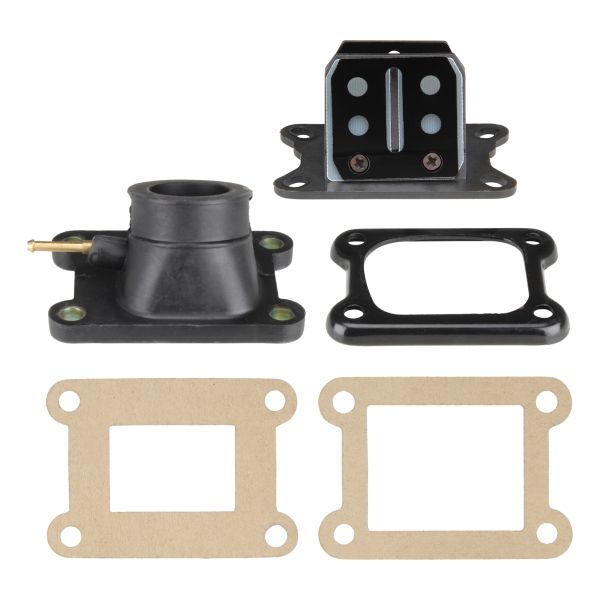 Membranblock + Ansaugstutzen + Dichtungen (60x40mm) (Kunststoff) Aprilia RX SX / Derbi Senda (D50B0 EBE050 EBS050 Motor) (114596)