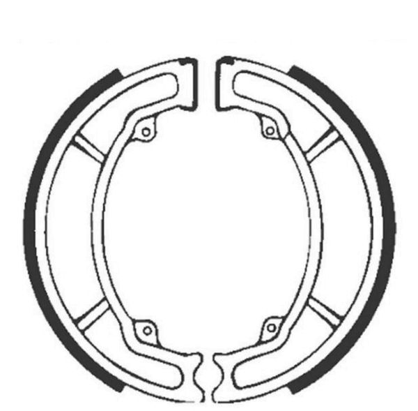 Bremsbacken für Trommelbremse EBC ohne Federn Typ Y521 (681143)