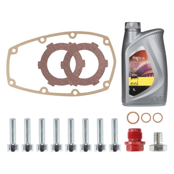 Ölschrauben + Dichtung + Öl SAE80 + Kupplungslamellen für Zündapp ZD 10 30 Typ 446 / ZR 20 Typ 447 - Citomerx (108830)