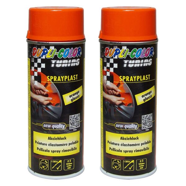 Duplicolor Sprayplast - Sprühfolie orange seidenglanz 2x 400 ml. (DU3880882_24061810031895)