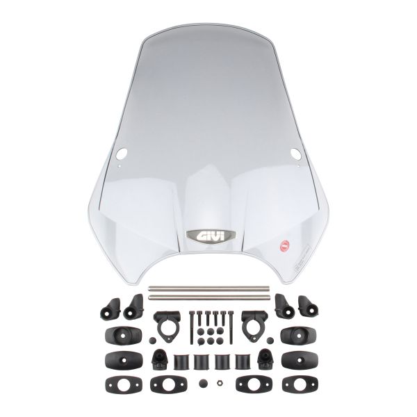 Givi Airstar Windschild A660G getönt 425 mm x 435 mm für verschiedene Modelle (A660G)