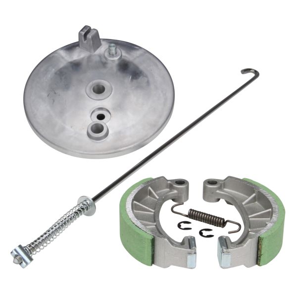 Bremsschild hinten komplett (Bremsbacken/Nocken/Hebel/Kontakt) + Bremsstange für Simson S50 (9de3c90d-2497-4740-ab53-329264e7345b)