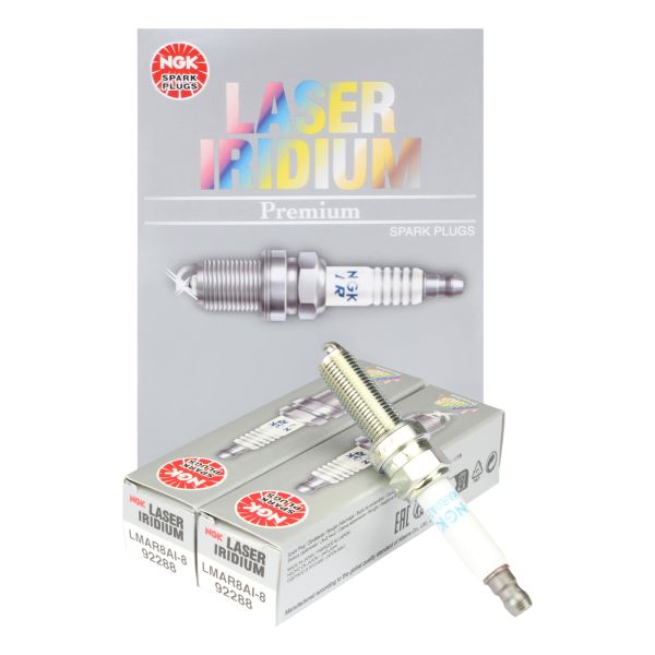 2x Zündkerze NGK LMAR8AI-8, 92288, Iridium (9436022)