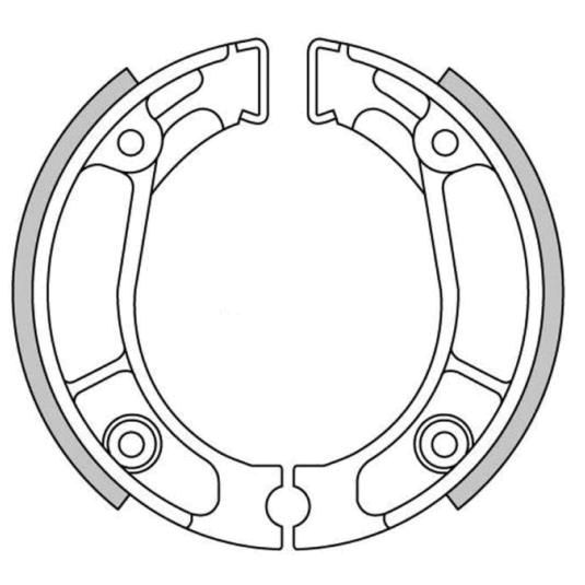 Bremsbacken vorne u. hinten Typ GF.1178 für Honda C, CR, CRF, CT, MB, MBX, MTX, NSR, TL, XL, XR (801178)