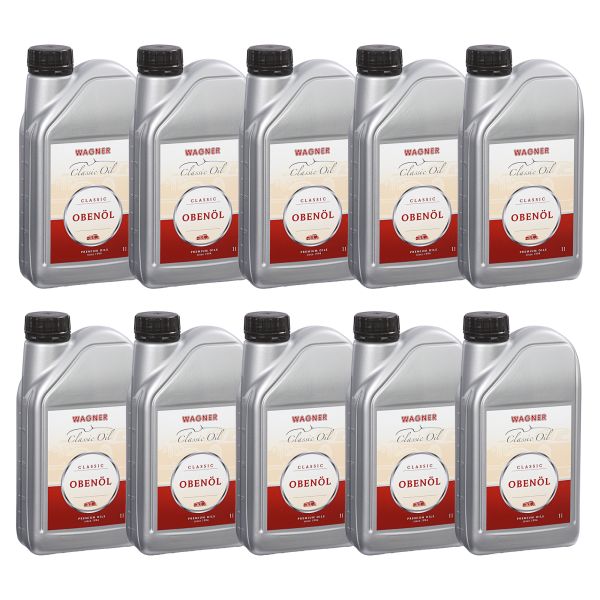10x Wagner Obenöl 1 Liter – Vollsynthetischer Spezialschmierstoff für Flathead-, SV- & IOE-Ventilsysteme (200002600110)