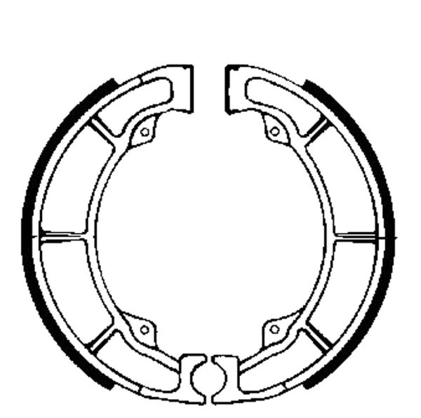 Bremsbacken für Trommelbremse EBC mit Federn Typ K706 (681041)
