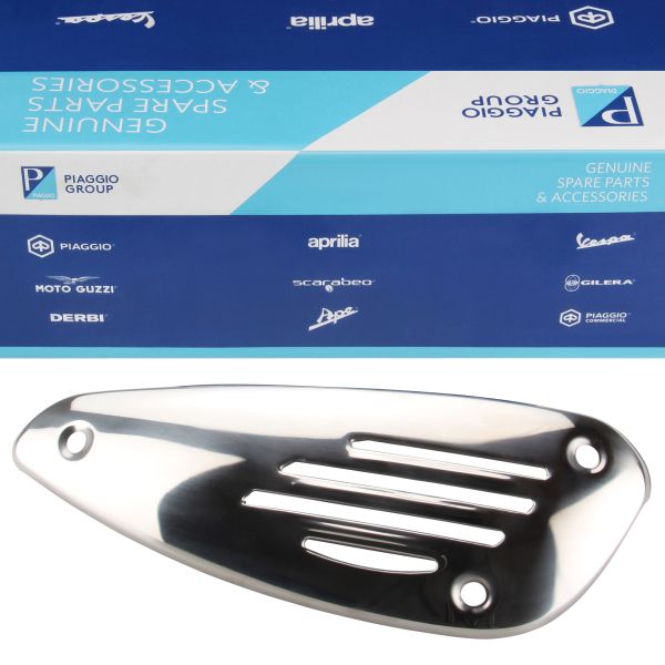 Auspuff Hitzeschild 8454655 Original für Piaggio Liberty Vespa ET2 ET4 LX 50 125 150 LXV (8454655)