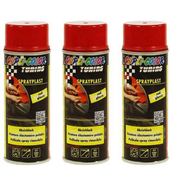 Duplicolor Sprayplast - Sprühfolie rot seidenglanz 3x 400 ml. (DU4127763_24050313191528)