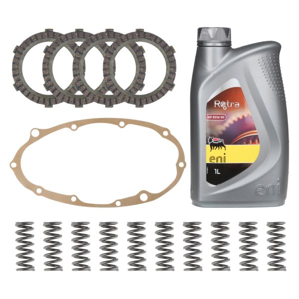 Kupplungslamellen + Kupplungsfedern + Dichtung + Öl für Zündapp C ZD CS Hai ZX ZL ZS GTS KS R RS 50 - Citomerx (108783)