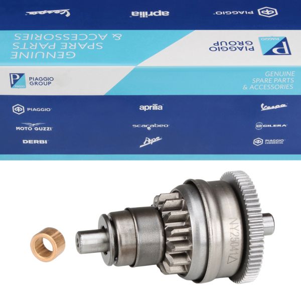 Anlasserfreilauf (14/63Z) + Buchse für Piaggio 2-Takt / Free Liberty NRG Sfera TPH Zip / Aprilia SR / Vespa ET2 (114296)