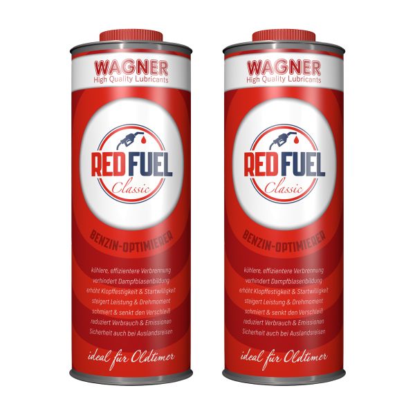 Wagner Red Fuel Classic 2x 1L – Benzin-Optimierer für Oldtimer, Youngtimer & leistungsstarke Benzinmotoren (20000530012)