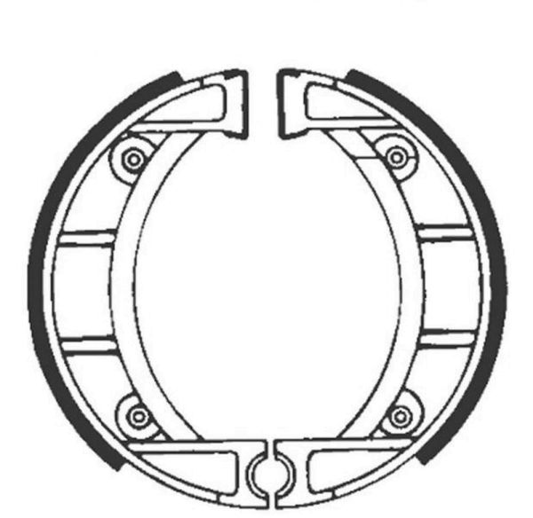 Bremsbacken für Trommelbremse EBC ohne Federn Typ 926 (681125)