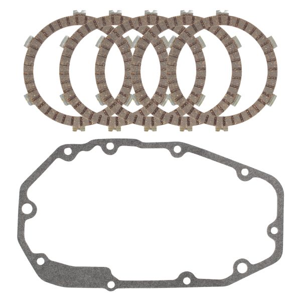 Kupplungslamellen Set + Kupplungsdeckeldichtung für Zündapp KS 80 WK Touring Super Typ 530 537 / K SX 80 Typ 540 (108767)