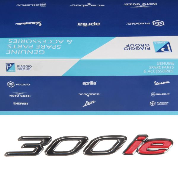 Schriftzug Emblem Dekor "300 ie" 672214 für Piaggio MP3 300 LT (672214)